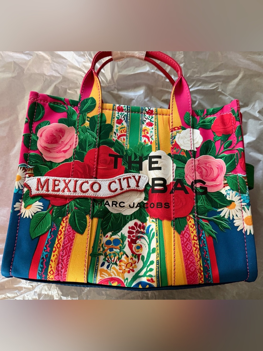 Marc Jacobs Pink Multi 'Mexico City' Floral Tote - Picture 2 of 5